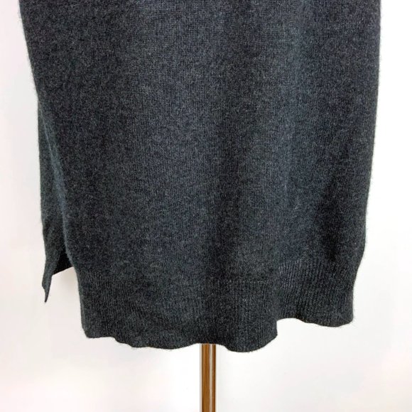 JAMES PERSE 100% Cashmere Oversized Polo Sweater Dress Gray Sz XS (0) - Picture 9 of 16